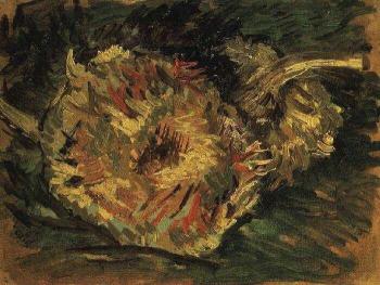 Vincent Van Gogh : Two Cut Sunflowers III